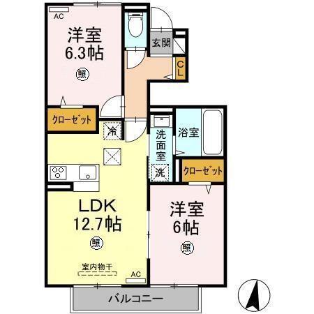 シャルマンパール（105） 間取り図画像