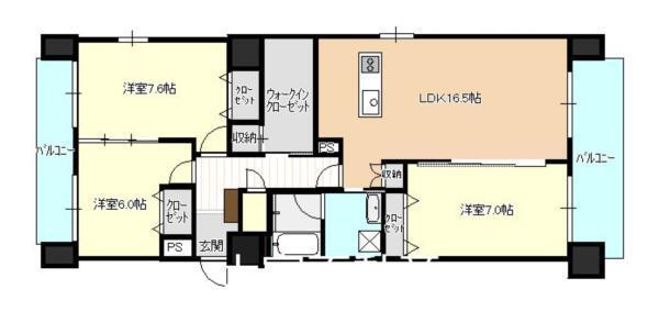 GLANZ小川町（604） 間取り図画像