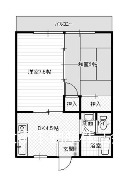 ヴィラコート西岡I（205） 間取り図画像