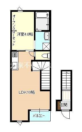 グランドヒルズ（204） 間取り図画像