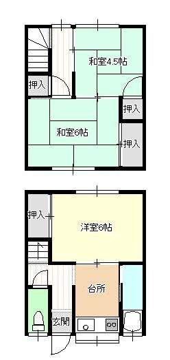 松尾アパート（3） 間取り図画像