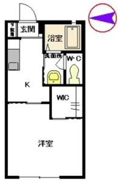 ボヌール・シュー　B（203） 間取り図画像