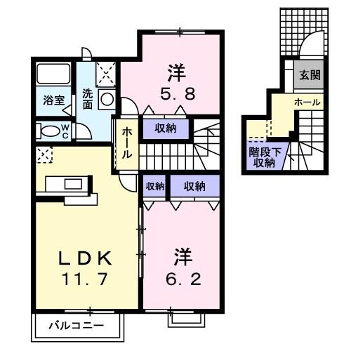 リバティ（202） 間取り図画像