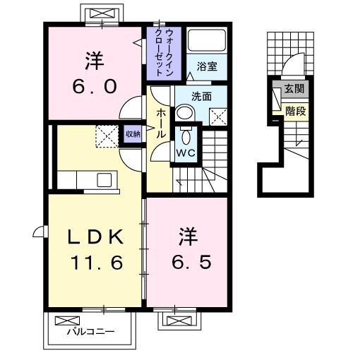 サンリット・メゾン・山崎II（204） 間取り図画像