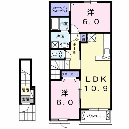 グレイスヴィラＣ（203） 間取り図画像