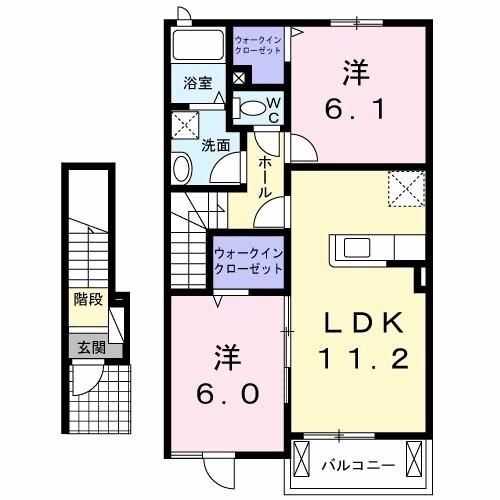 アンアザレアII（202） 間取り図画像