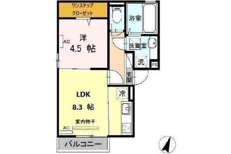 プードリエ本町（101） 間取り図画像
