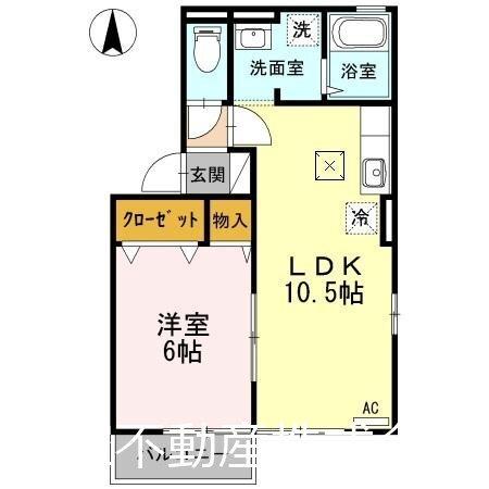 セジュールホワイトII（202） 間取り図画像