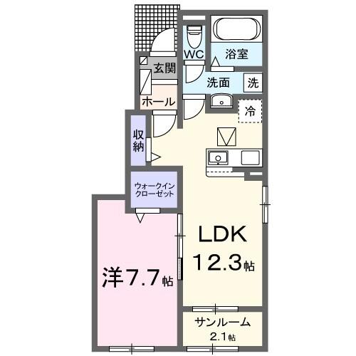 グランフィオーレII（101） 間取り図画像