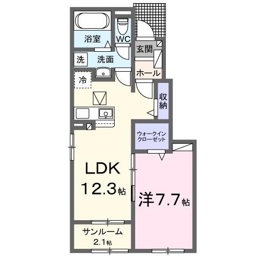 パラディ　久山壱番館（103） 間取り図画像