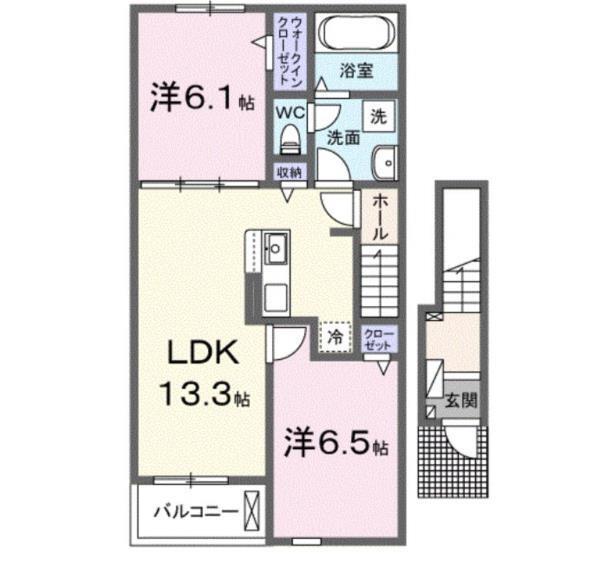 パラディ　久山弐番館（202） 間取り図画像