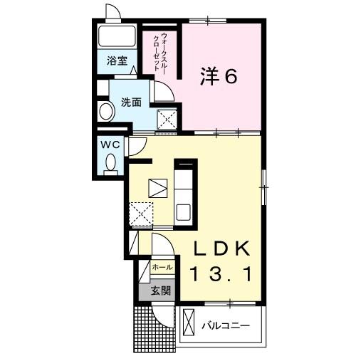 ベルローズ（104） 間取り図画像