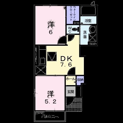 ブリアン・メゾンＢ（101） 間取り図画像