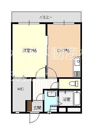 グローリー溝陸（305） 間取り図画像