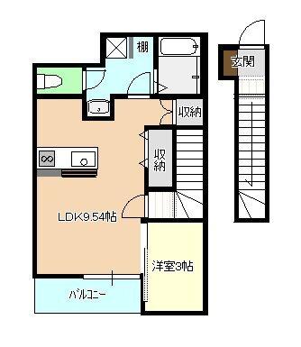Prezia西栄田（203） 間取り図画像