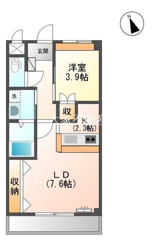 ラビリンス貝津（202） 間取り図画像