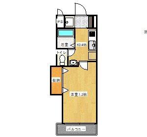 トレス宗方（206） 間取り図画像