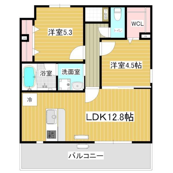 フロンティアTACHIBANAII 間取り図画像