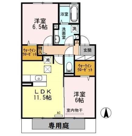 ウィットＴＯＭＯ（102） 間取り図画像