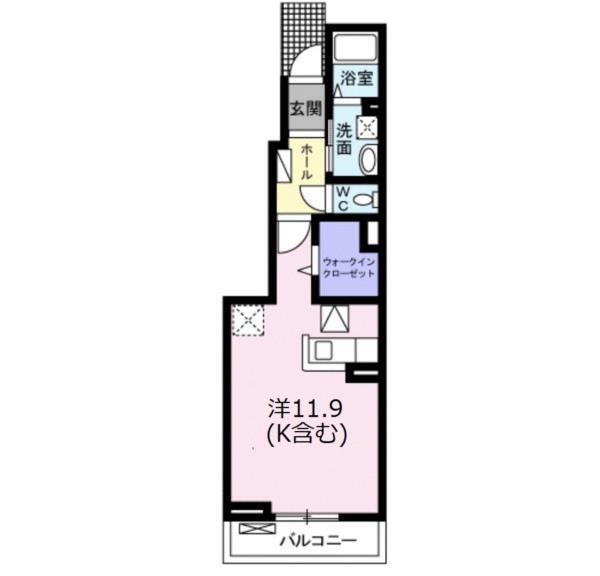 アイヒルズ　ネクストＢ（103） 間取り図画像