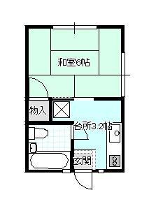 片町コーポ（203） 間取り図画像