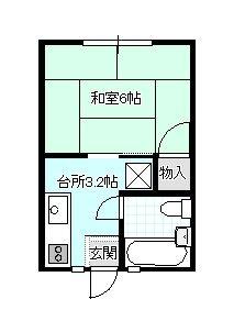 片町コーポ（102） 間取り図画像
