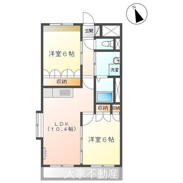 エムズガーデン（206） 間取り図画像