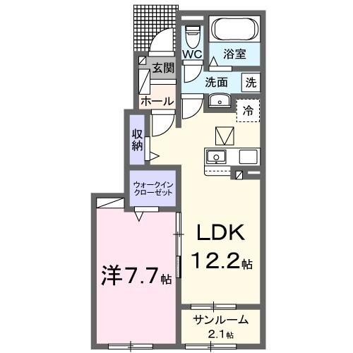 コンフィーエI（102） 間取り図画像