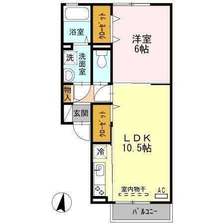 ロイヤルレジデンス　A棟（202） 間取り図画像