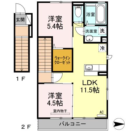 Ｒ ・フィールド（201） 間取り図画像