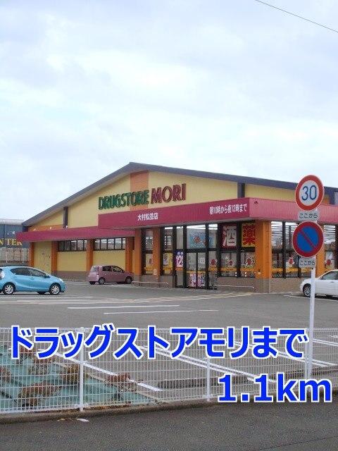 ドラッグストアモリ：1100m
