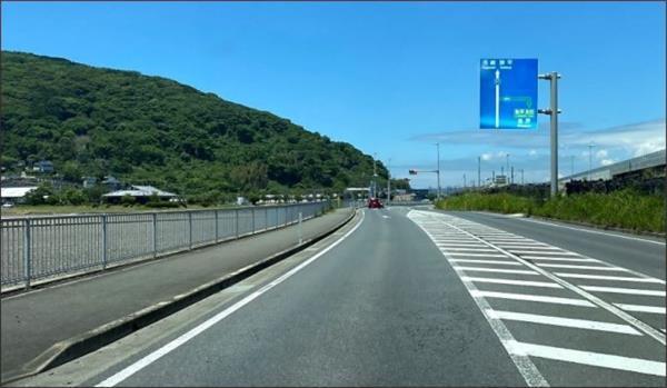 島原道路 森山東IC 上り 出口：549m
