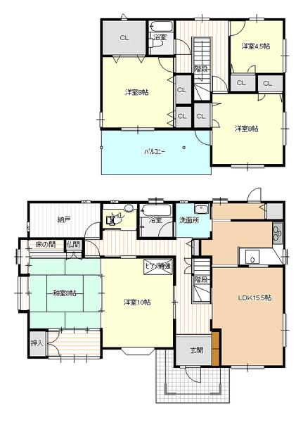 西日本菱重興産施工物件！2世帯住宅可能の間取り！
