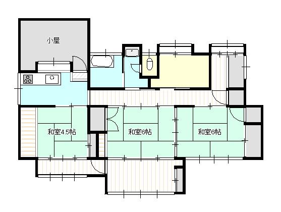 金谷町 売家 間取り図画像