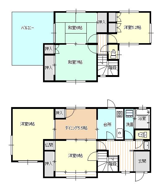 間取図（５DK）