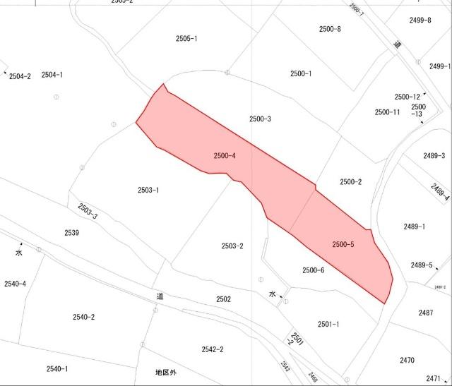 雲仙市愛野町乙　売地 区画図