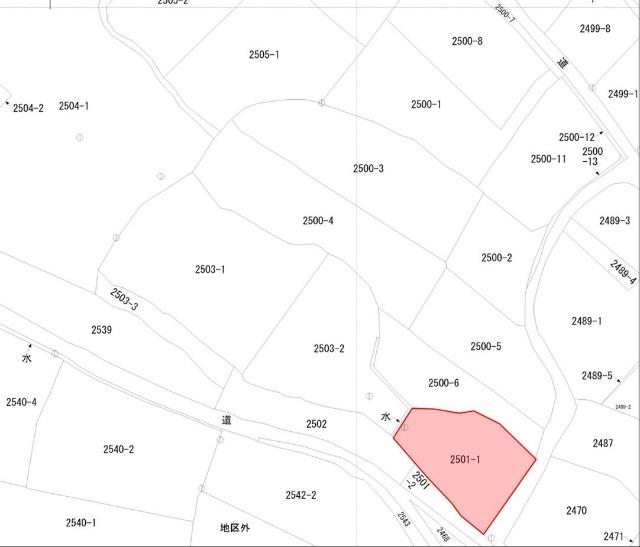 雲仙市愛野町乙　売地 区画図