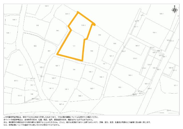 飯盛町開　売地 区画図
