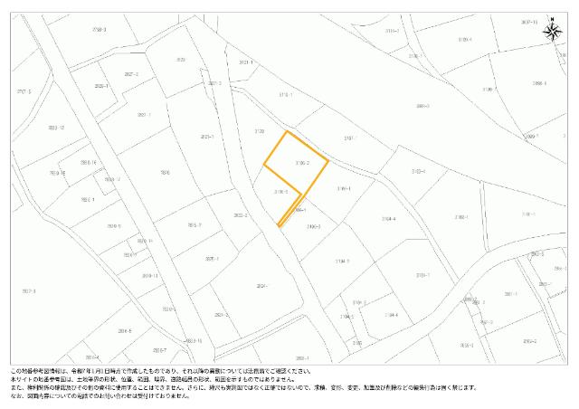 福田町　売地 区画図