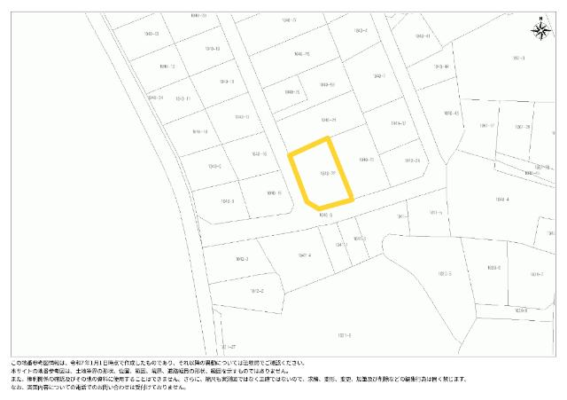 西栄田町　売地 区画図