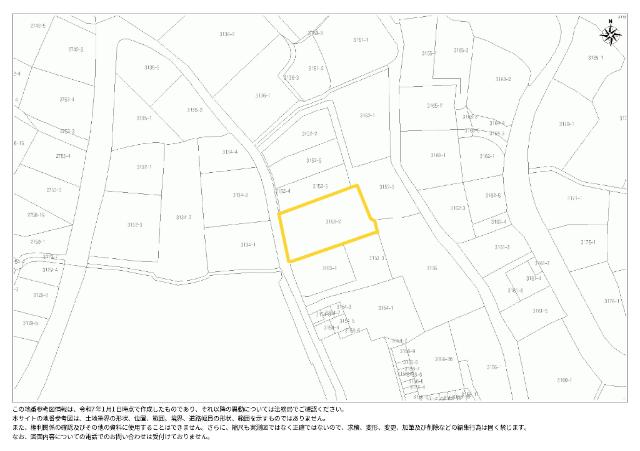 福田町　売地 区画図
