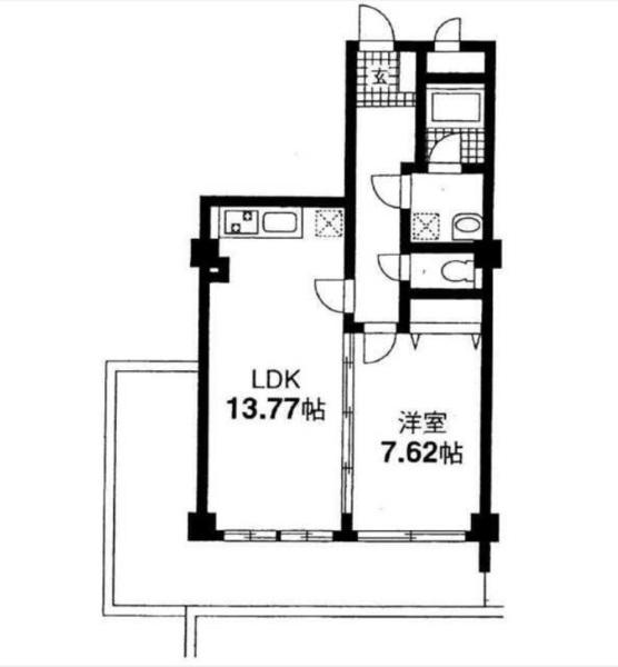 目黒区八雲マンション 間取り図画像