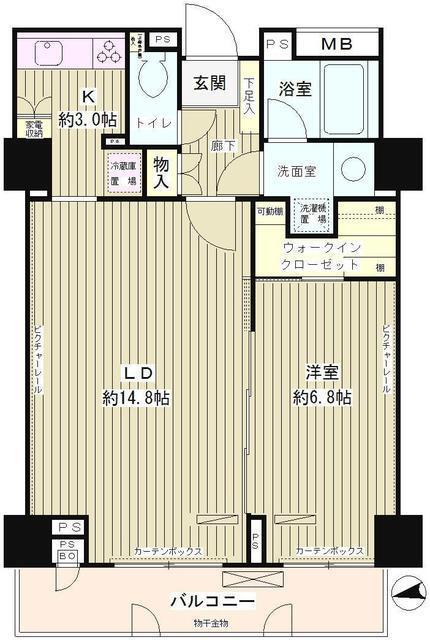パーク・アヴェニュー神南（609） 間取り図画像