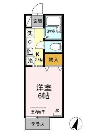 ドルフ北烏山　Ｄ（109） 間取り図画像