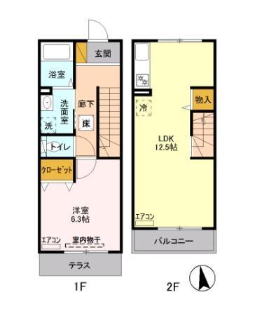 レアール等々力（102） 間取り図画像