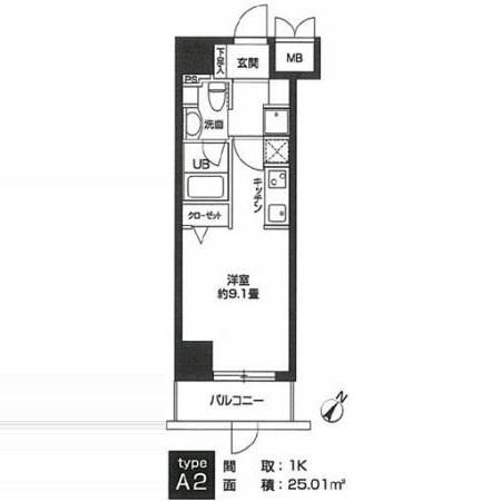 カスタリア用賀（0104） 間取り図画像
