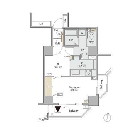 コラム神泉（0504） 間取り図画像