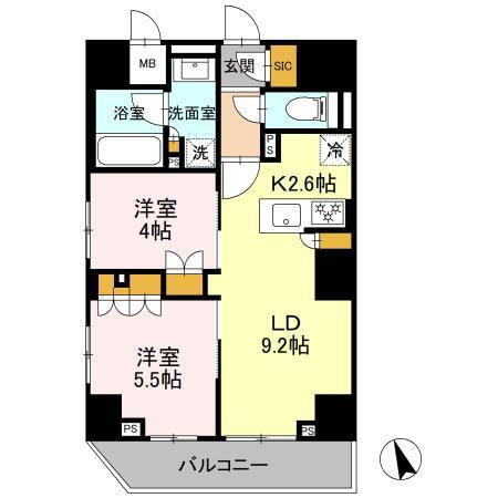 リーラ品川戸越（1202） 間取り図画像