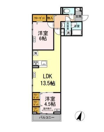 セレスティア中央　Ⅱ（302） 間取り図画像