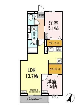 セレスティア中央　Ⅱ（305） 間取り図画像